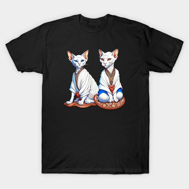 Sphynx cats T-Shirt by Bellarulox